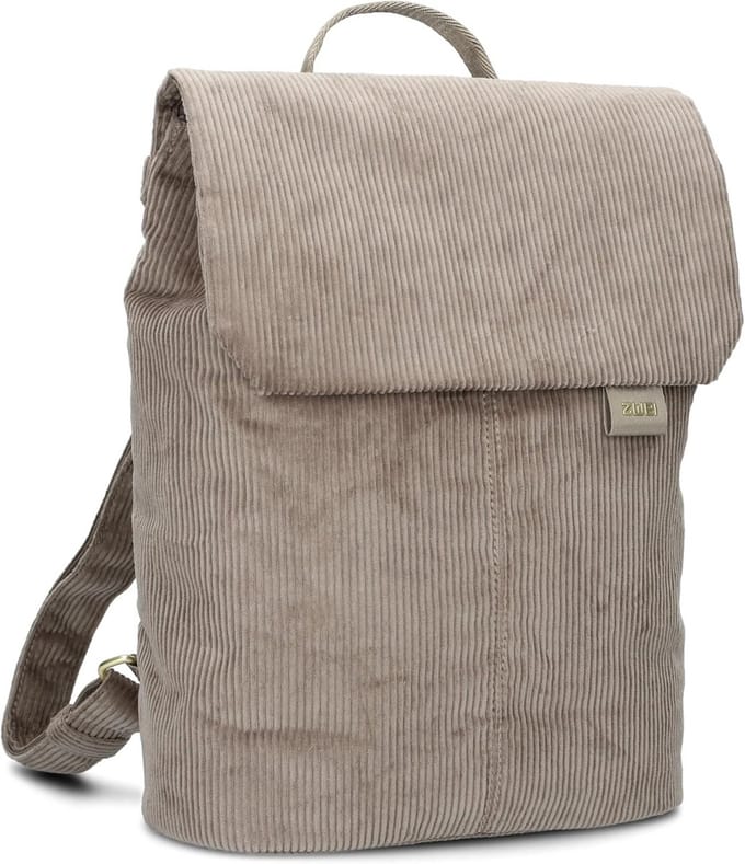 Taupe vrijetijds rugzak met laptop vak