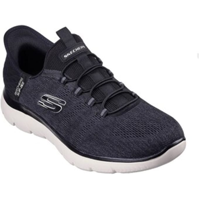 Skechers Slip-ins: Summits Key Pace heren sneakers zwart wit - Maat 40 - Extra comfort - Memory Foam