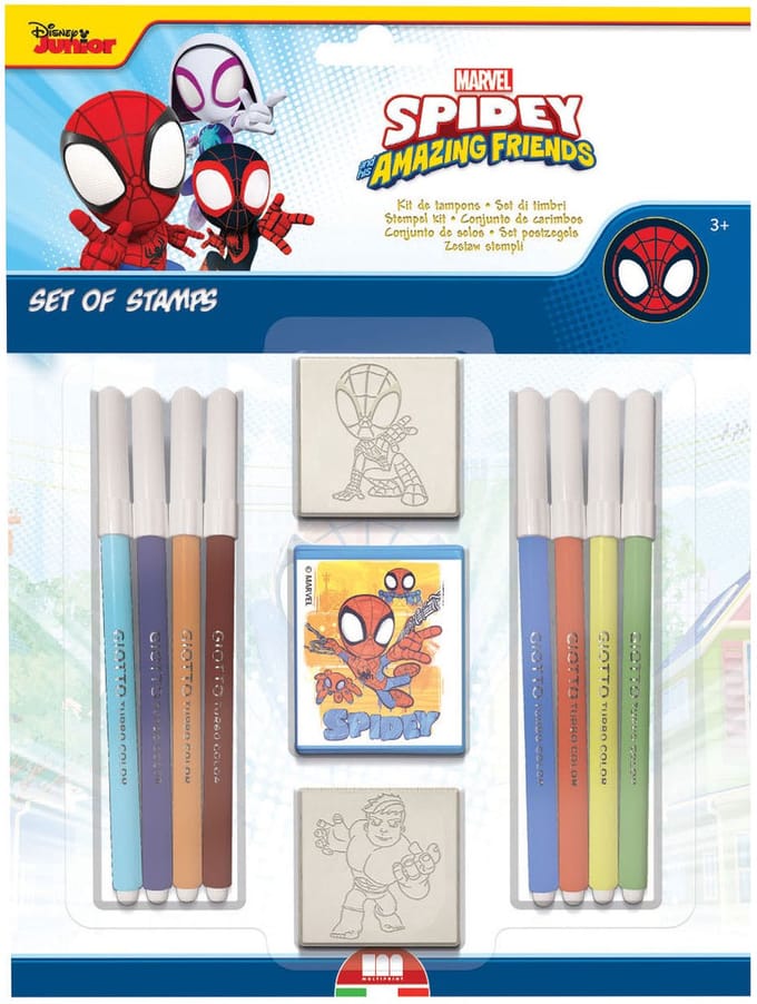 Multiprint Spidey stempelset creatief speelgoed 11-delig Spider-Man.