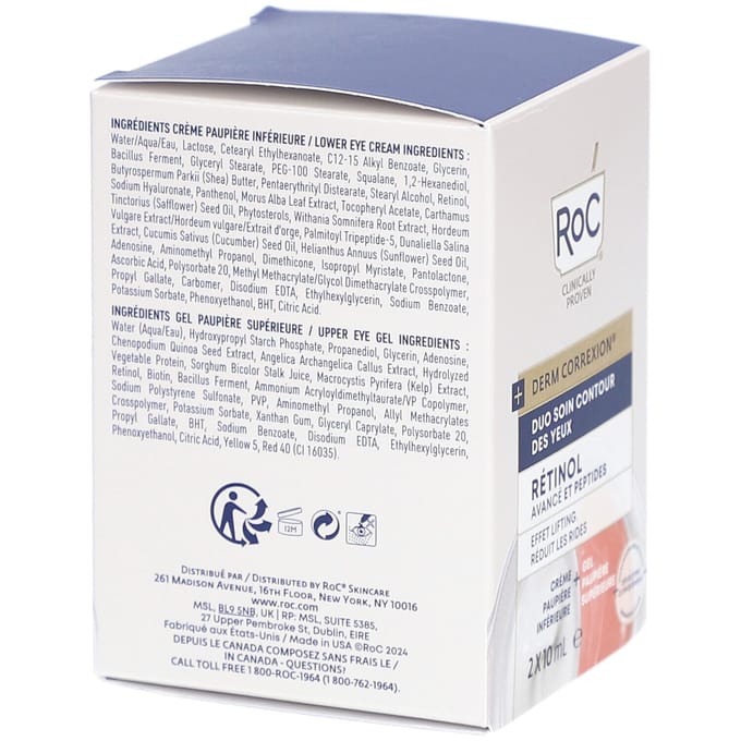 ROC Derm Correxion Dual Eye Cream Oogcrème 10 ml
