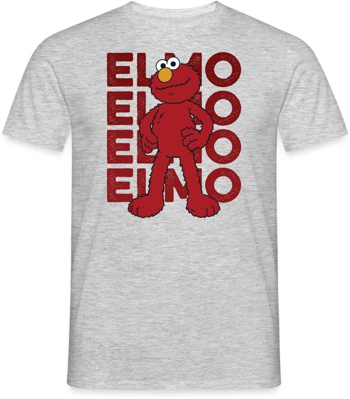 Sesamstraat Elmo Pose T-Shirt Heren