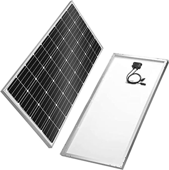 Zonnepaneel Kit - Energie Module - Stroom Opwekken - Hoge Efficiëntie - 120x55 cm - Zwart