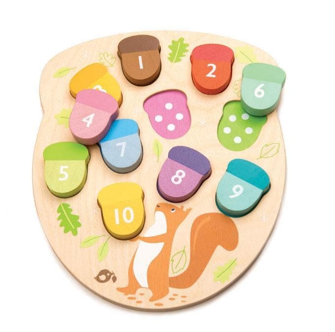 Tender Toys Vormenpuzzel Eikels Junior Hout 11 Stukjes