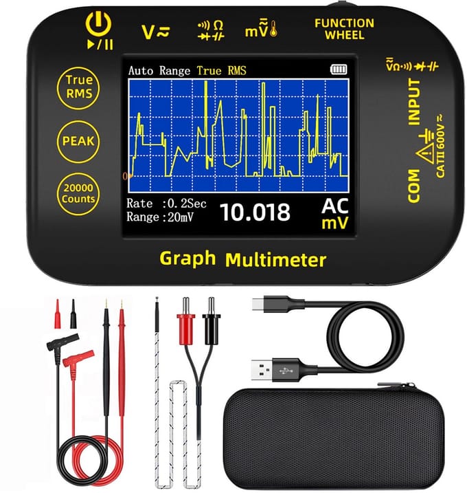 Draagbare Digitale Multimeter met Kleurenscherm en Opnamemodus