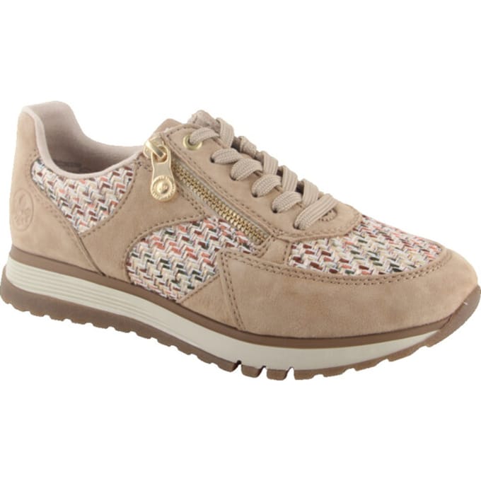 Rieker Sneakers beige Textiel - Maat 37