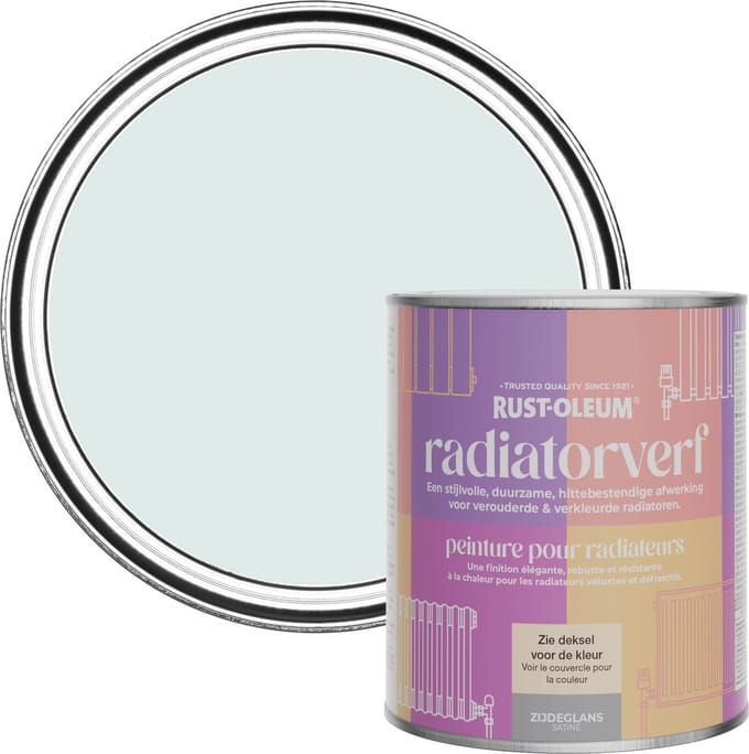 Rust-Oleum Lichtblauw Radiatorverf Zijdeglans - Marcella 750ml