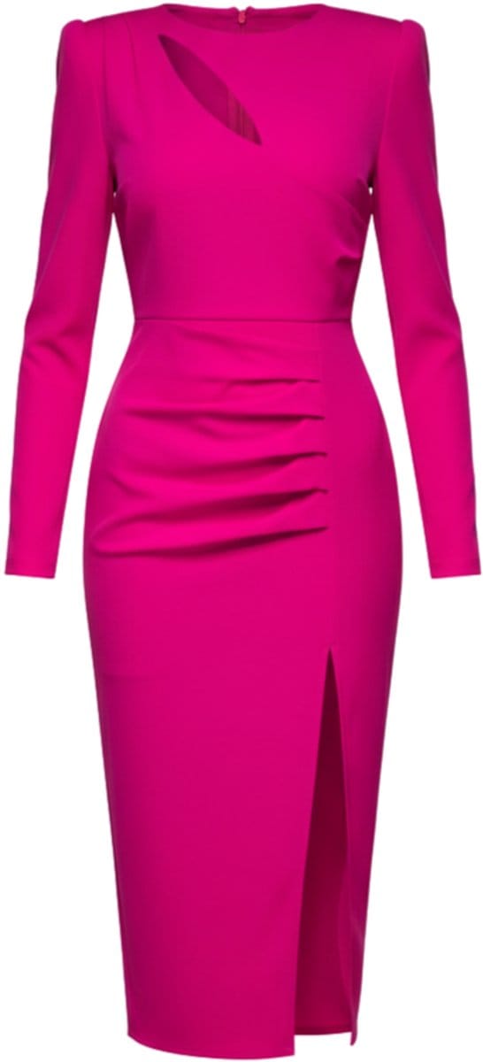 LARICA Jurk - Rits - Jurk Fuchsia XL