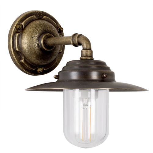 KS Verlichting wandlamp - Dijon - buitenverlichting - E27 - IP44 - Klassiek - Brons - Koper