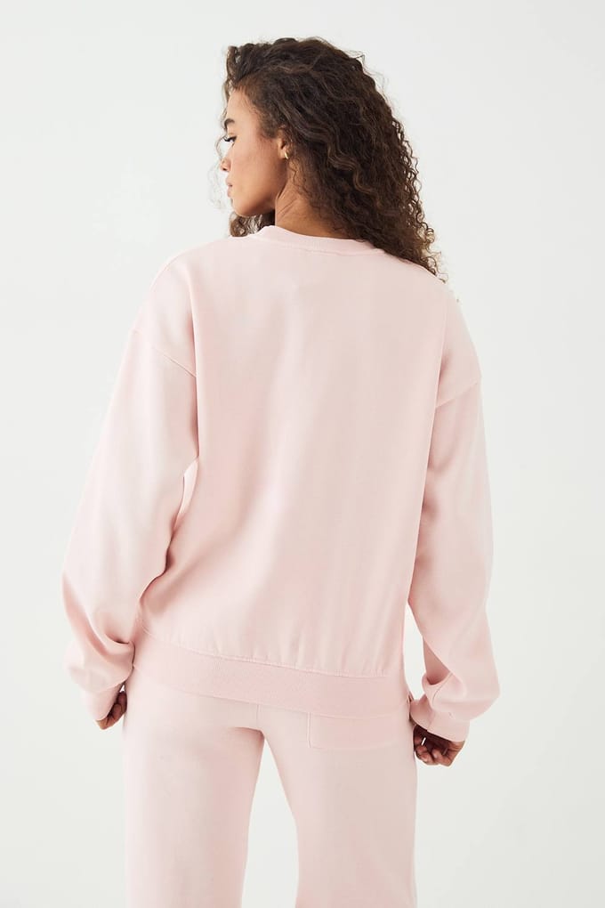 Dames DSGN Studio Crew Neck Oversized Sweatshirt | Light Pink | Maat: Small