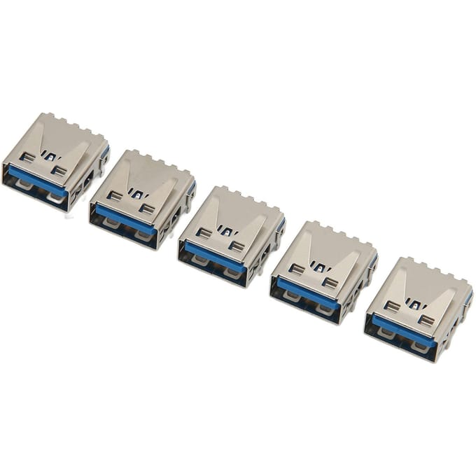5 stuks Game Console USB Oplaadpoort Metaal Vervanging Console USB Oplaadsocket Poort voor PS5 beige