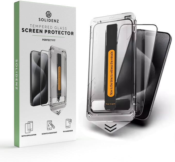 Solidenz Fullcover Screenprotector - Perfect Fit - Geschikt voor iPhone 14 Pro Max