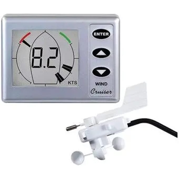 Bedrade windvaanset met sensor, display en deksel Nasa Cruiser 2