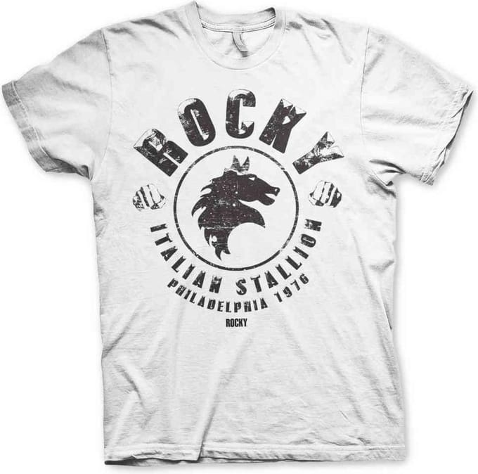 Rocky Heren Tshirt -S- Italian Stallion Wit