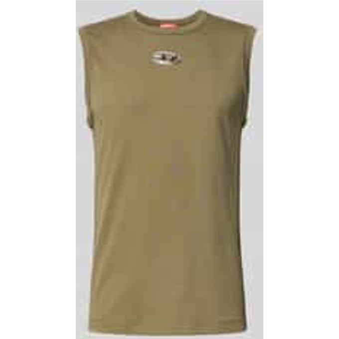 Tanktop met labeldetail