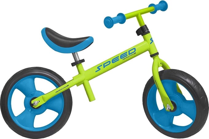 Toimsa Speed - Loopfiets - Jongens en meisjes - Groen;Blauw - 12 Inch