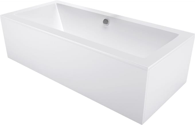 Mexen Cube rechthoekig bad 160 x 70 met omkasting, wit - 55051607000X