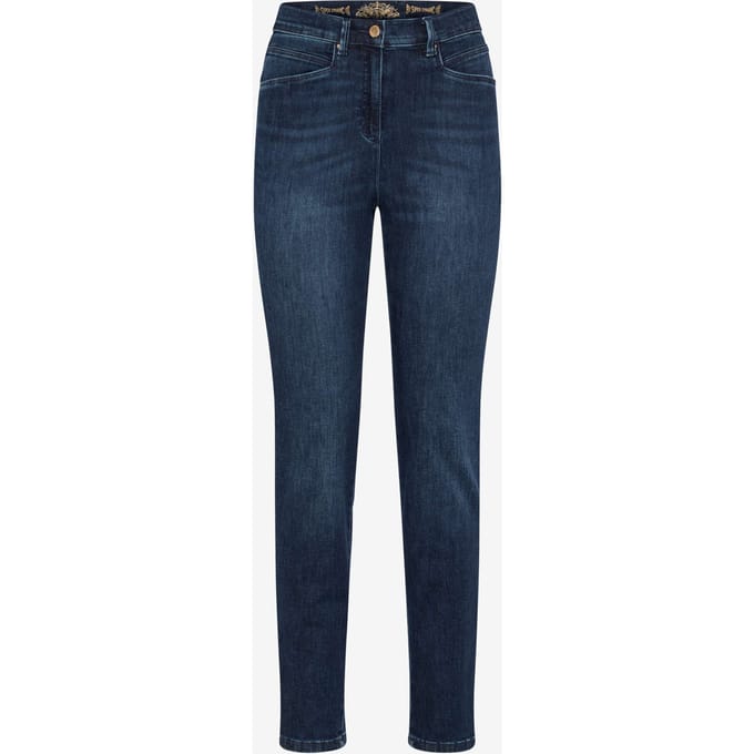 Raphaela by Brax Dames Jeans  Style LUCA STONED USING & BUFFIES, denim blauw regular, maat 38