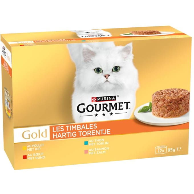 Gourmet Gold Ragout Kattenvoer 12 x 85 g - Kip Varianten