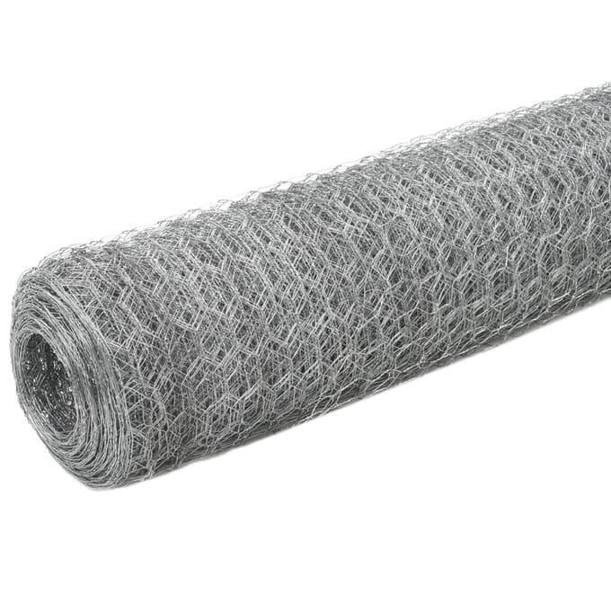 vidaXL - Kippengaas - 25x1,5 - m - gegalvaniseerd - staal - zilverkleurig