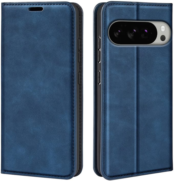 MobyDefend Hoesje - Geschikt voor Google Pixel 10 Pro XL - Luxe Wallet Bookcase (Magnetische Sluiting) - Blauw