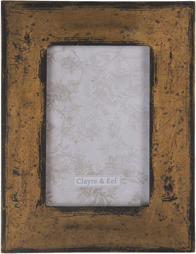 Clayre & Eef Fotolijst 10x15 cm Bruin Kunststof