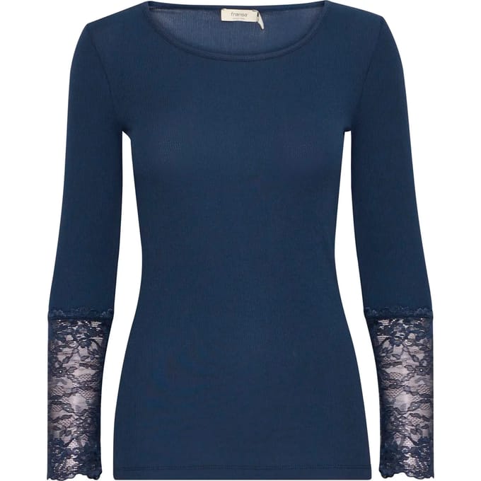 Dames-T-shirt met lange mouwen fransa Hizamond
