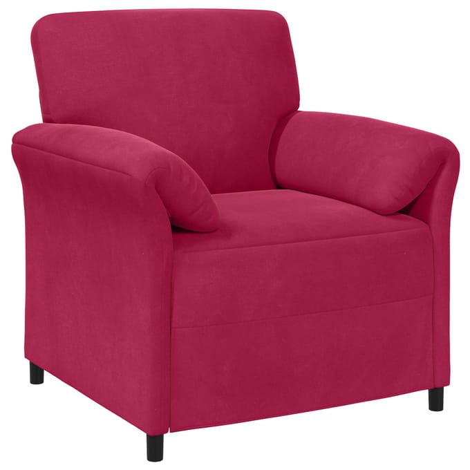 vidaXL - 1-Zits - Bank - Wijnrood - 88 - x - 83 - x - 95 - cm - Fluweel