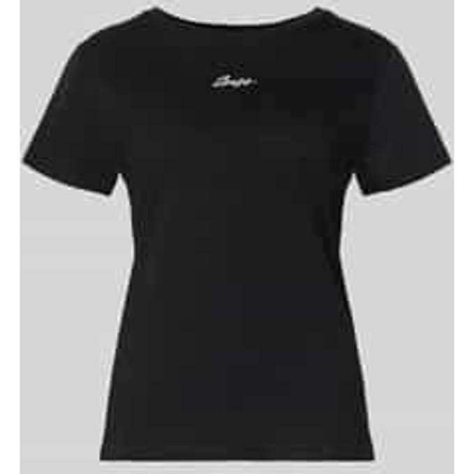 Regular Fit T-shirt van puur katoen model 'C_ELOVE_EMBRO'