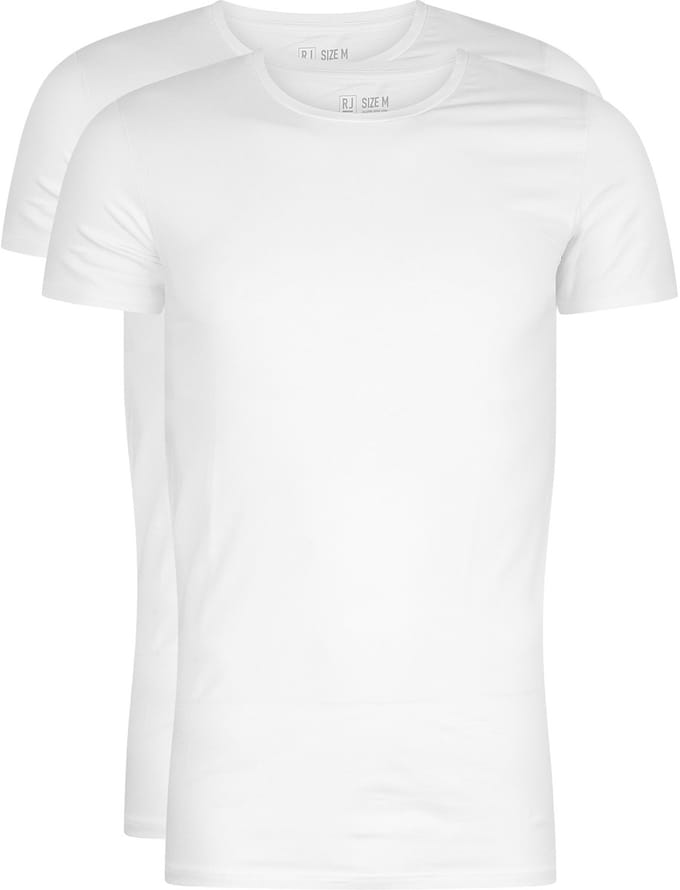 RJ Everyday 2-Pack Maastricht T-Shirt Ronde Hals Wit M