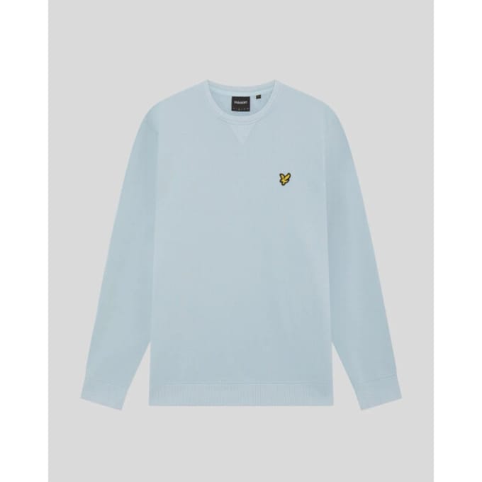 Lyle & Scott Sweat Crewneck Opal Blauw - Maat M - Heren - Sweaters