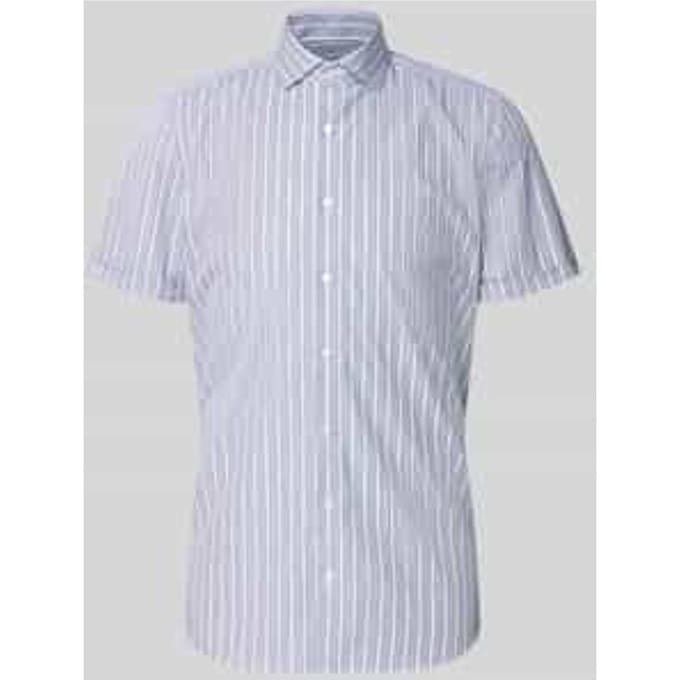 OLYMP Level Five Overhemd, Body Fit, Royal Kent, Marineblauw