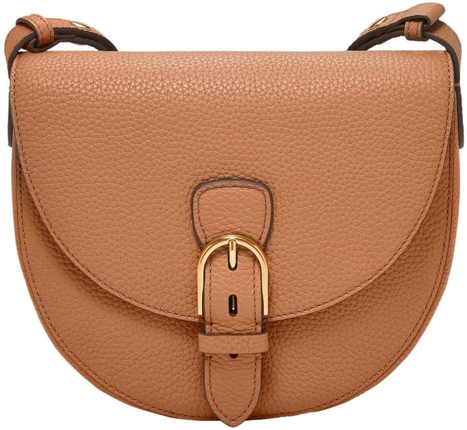 FOSSIL Schoudertas Everleigh Flap Shoulder Bag Dust Lichtbruin
