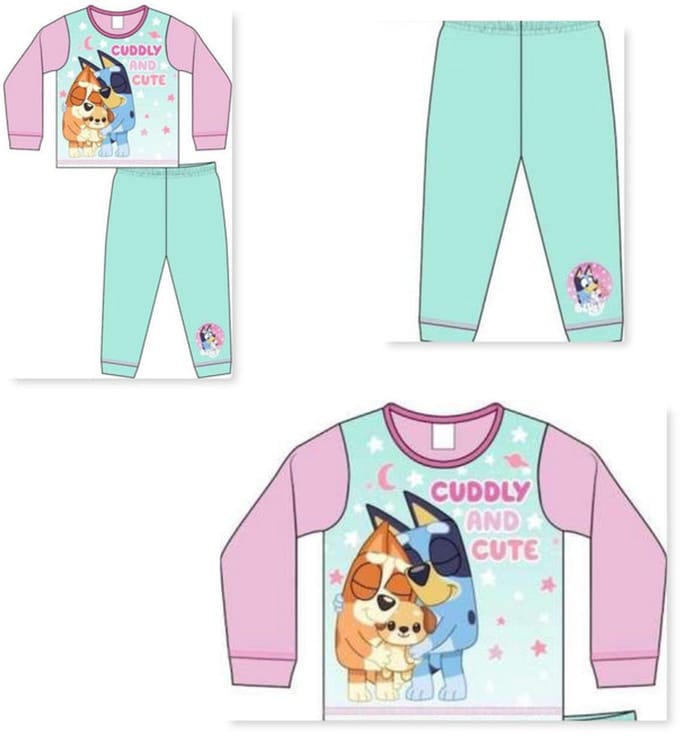 Pyjama "Bluey & Bingo" cuddly and cute kids series 2-3 Jaar