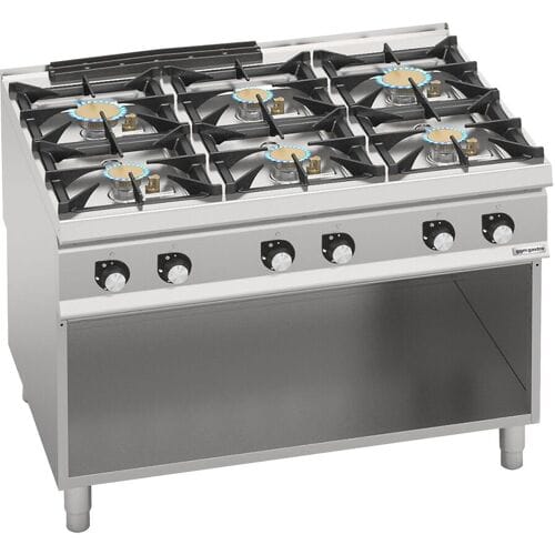 GGM Gastro Gasherd - mit 6 Brennern - 44 kW