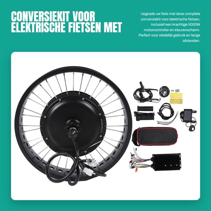 Dailygoods - Conversiekit voor Elektrische Fietsen met Kleurenscherm