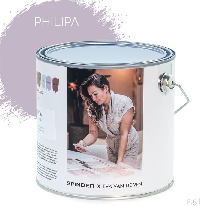 Spinder x Eva van de Ven 2,5L matte muurverf - Philipa