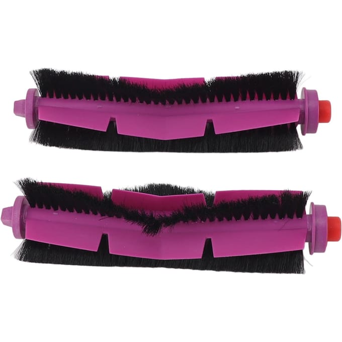 2 pièces Brosse principale d'aspirateur robot Professionnel Efficace Sûr Pièces de rechange pour aspirateur black