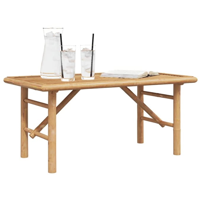vidaXL - Salontafel - Bruin - 90 - x - 50 - x - 43 - cm - Bamboe