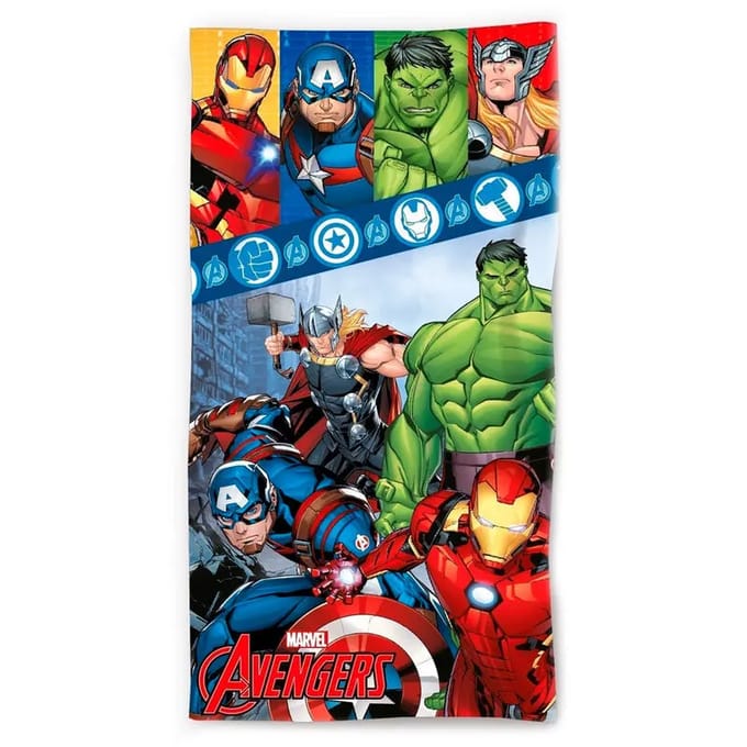 Katoenen strandlaken voor kinderen Dc Comics Marvel Avengers
