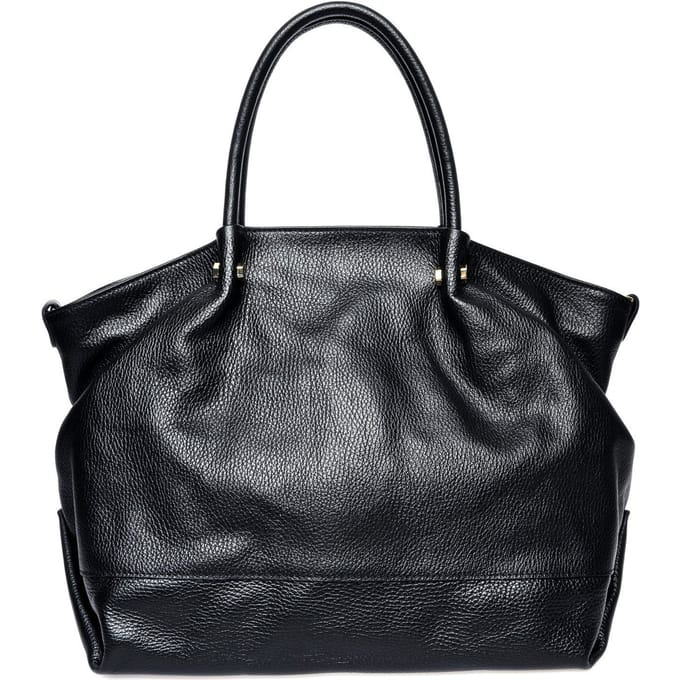Isabella Rhea Zwart Rundleer Tas