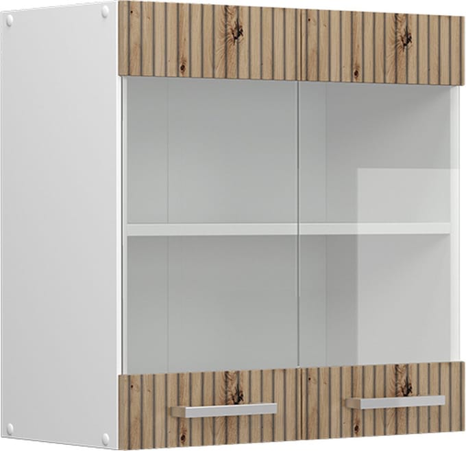 Vicco R-Line Glazen keukenkast – 60 cm Artisanaal eiken