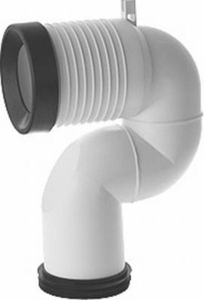 Duravit Divers vario aansluitbocht verstelbaar - 18 - 22cm - wit