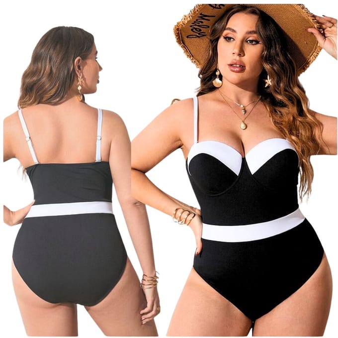 Sapphire - Badpak - Push-up - Zwart - XXL