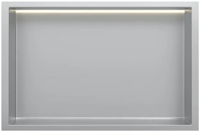 DutchLine - Inbouw Nis Met Ledstrip - 300x600 – RVS
