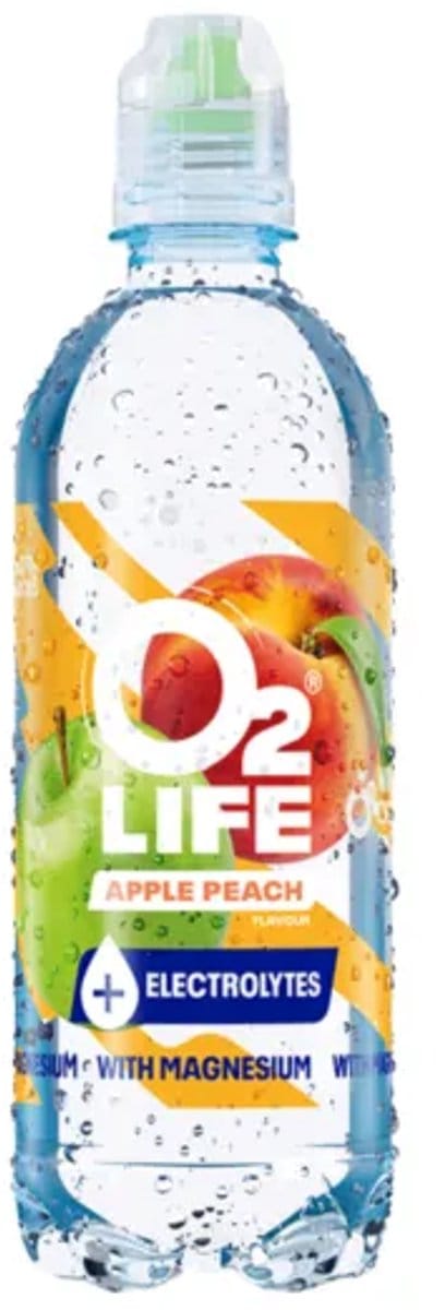 O2Life Electrolytes Apple Peach â€“ 12 x 500 ml