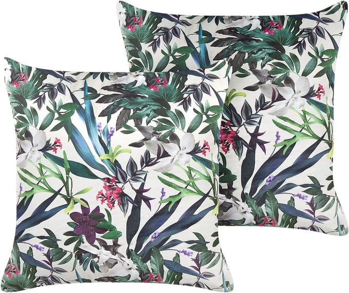 GASTERIA - Sierkussen set van 2 - Groen - 45 x 45 cm - Fluweel