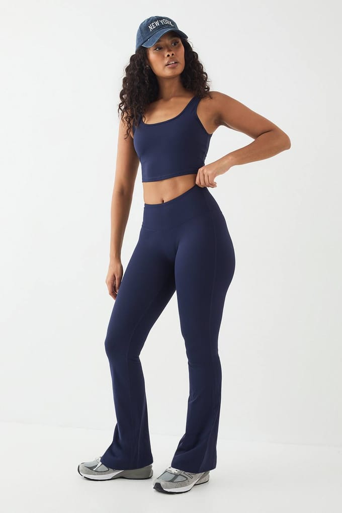 Dames DSGN Studio Ultra Sculpt Highwaist Flared Legging | Navy | Maat: 3XL