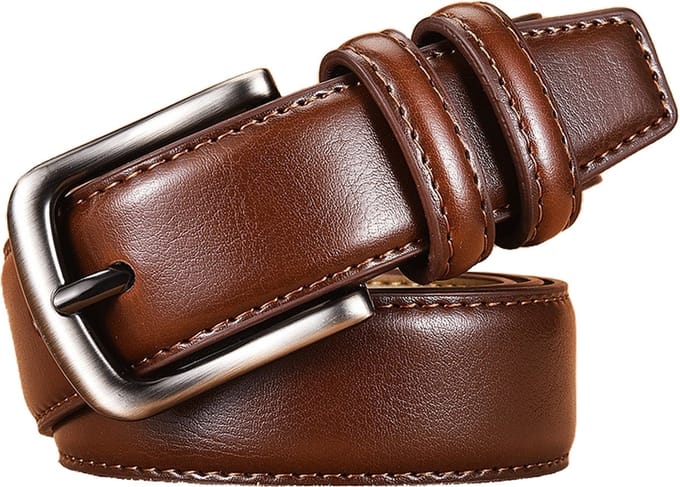 Sorprese Riem Heren - Classic - Cognacbruin - Leer - 110 cm - Broekriem - 3 cm - Riem