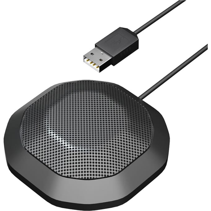 Draagbare 3,5 mm OF USB-stekker Conferentiemicrofoon Omnidirectionele condensator Computer PC-microfoonstekker USB Plug