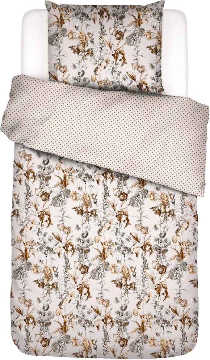 ESSENZA Jackie Dekbedovertrek Vanilla - Eenpersoons – 140x220 cm + 1 kussensloop 60x70 cm